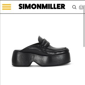 Simon Miller "Hustler" platform loafer mules